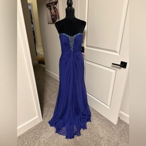 Size 4 Indigo evening dress.